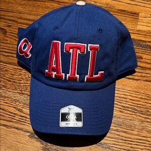 Men's Atlanta Braves '47 Royal Hand Off Clean Up Adjustable Hat OSFA NWT